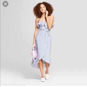 A new day stripe ruffle dress